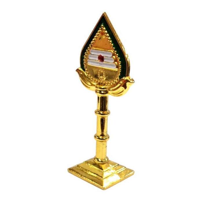 Lord Murugan's Vel with Base Stand Gold Plated Car Home Decor Showpiece size 4 Inch