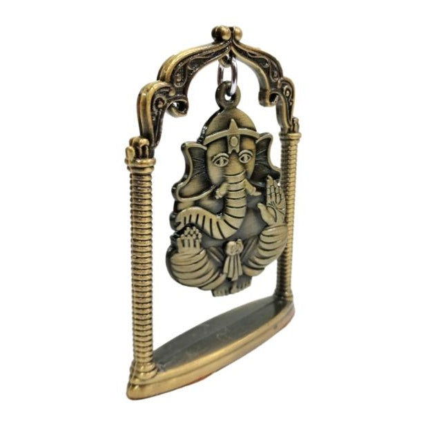 Hanging Ganesh Jhula Ethnic Car Decorative Showpiece size 3 inch