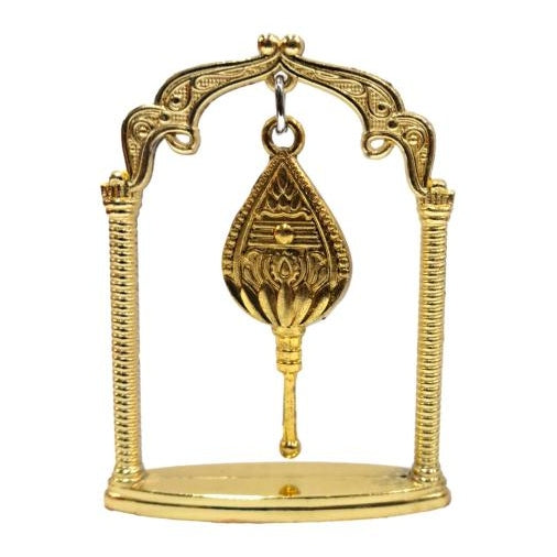 Golden Hanging Vel Jhula Car Decorative Showpiece size 3 inch