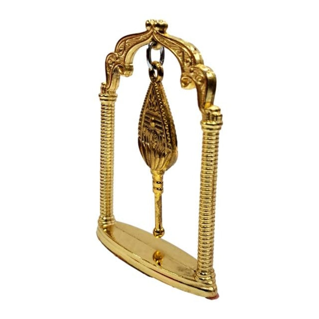 Golden Hanging Vel Jhula Car Decorative Showpiece size 3 inch