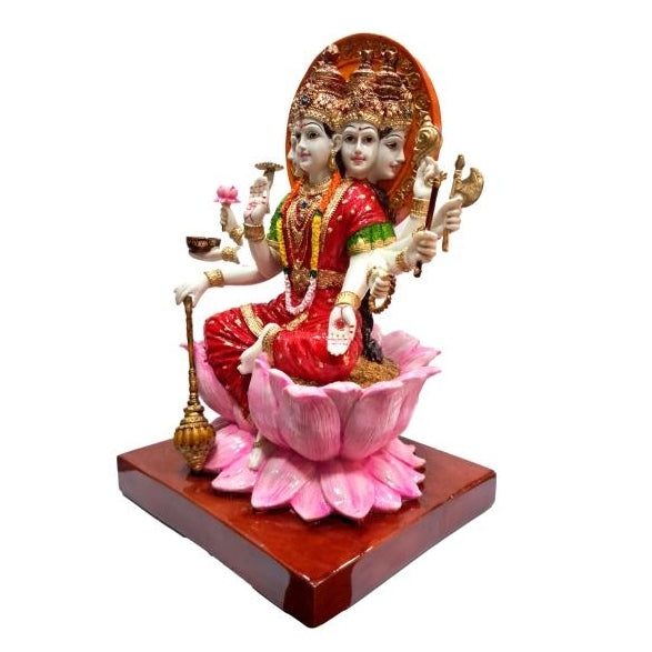 Multicolour Veda Matha Gayatri Devi Marble Dust Figurine Decorative Golu Bommai Size 11 inch