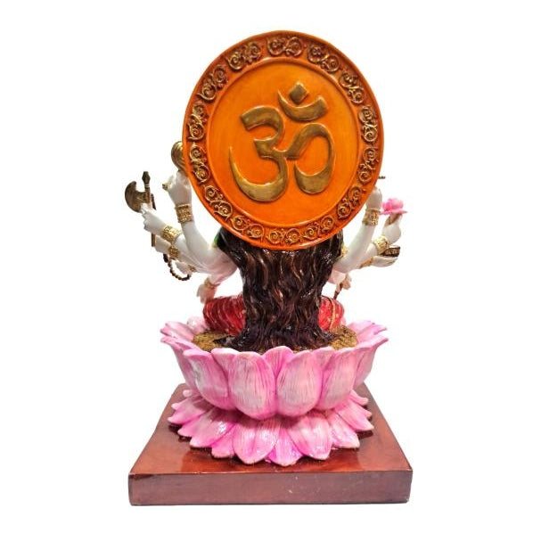 Multicolour Veda Matha Gayatri Devi Marble Dust Figurine Decorative Golu Bommai Size 11 inch