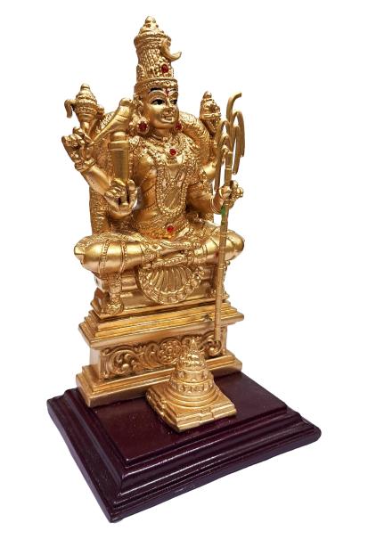 Kanchi Kamatchi Fibre Polyresin Figurine Decorative Showpiece Gift Size 7.5 Inches