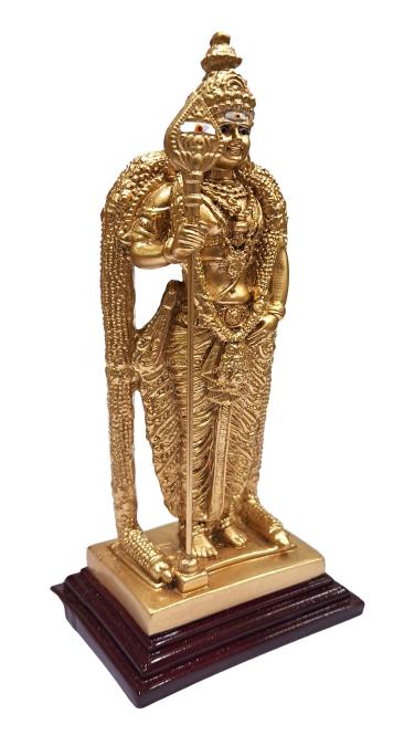 Malaysia Murugan standing Fibre Sculpture Size 6.5 inch / முருகன் பெரிய சிலை