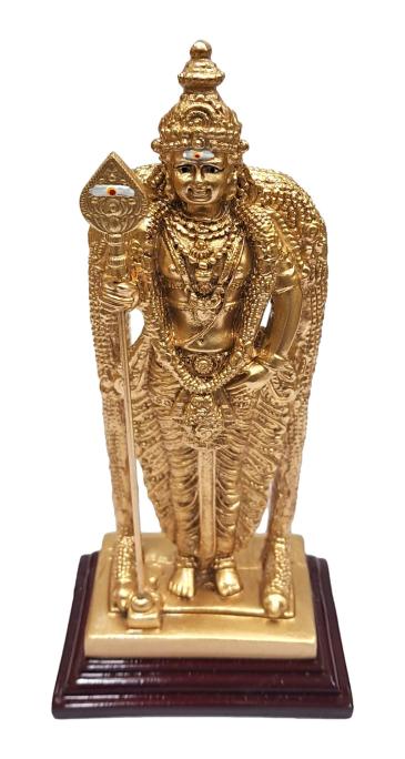 Malaysia Murugan standing Fibre Sculpture Size 6.5 inch / முருகன் பெரிய சிலை