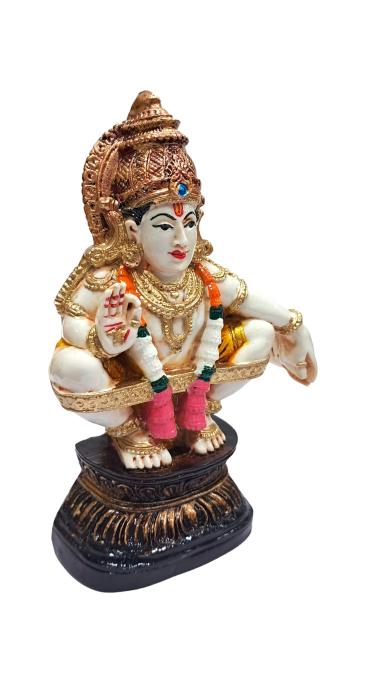 Swami Ayyapan Figurine Pooja Decorative Showpiece size 6 Inch