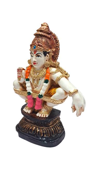 Swami Ayyapan Figurine Pooja Decorative Showpiece size 6 Inch