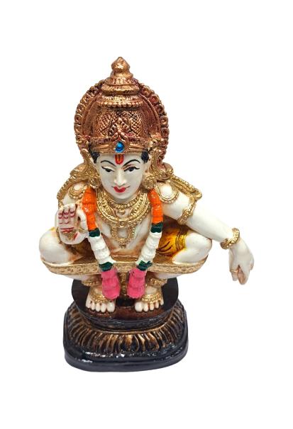 Swami Ayyapan Figurine Pooja Decorative Showpiece size 6 Inch