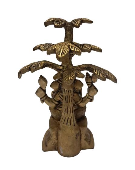 Brass Ganesh Under the tree antique - 5 Inches