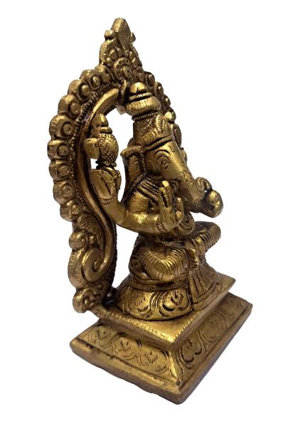 Ganesha in Prabhai Brass Antique 5.5 inch