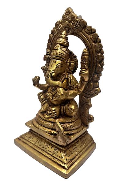 Ganesha in Prabhai Brass Antique 7 inch