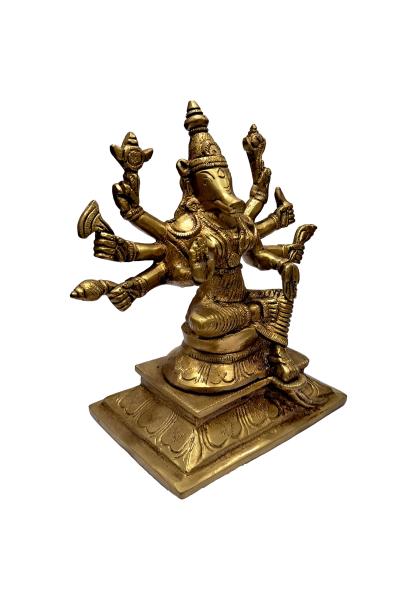 Ashtabhuja Varahi Amman Brass Antique - 7 Inches