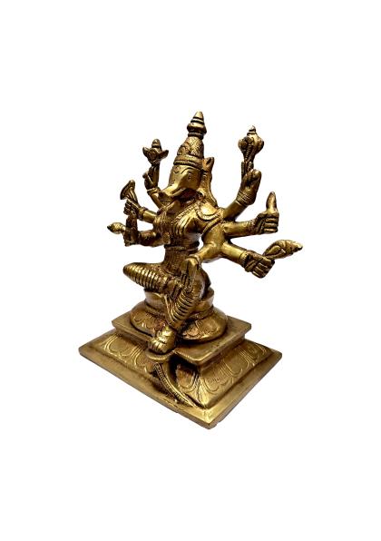 Ashtabhuja Varahi Amman Brass Antique - 7 Inches