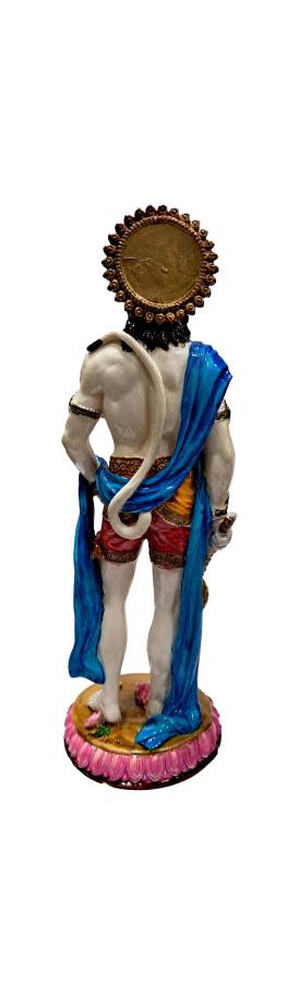 Standing Hanuman Marble Dust Figurine Pooja Decorative Showpiece Size 10 inch