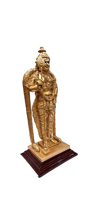 Malaysia Murugan standing Fibre Sculpture Size 9.5 inch / முருகன் பெரிய சிலை