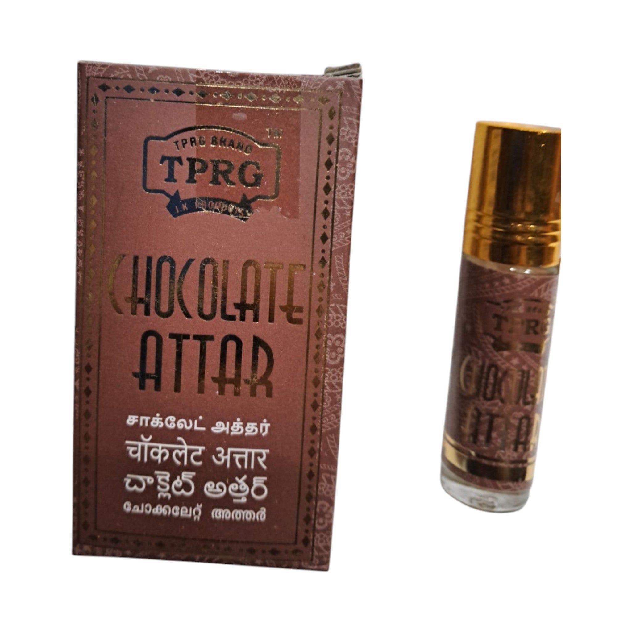 TPRG Chocolate Attar 6ml – Sweet & Smooth Alcohol-Free Perfume Oil - Long-Lasting Fragrance