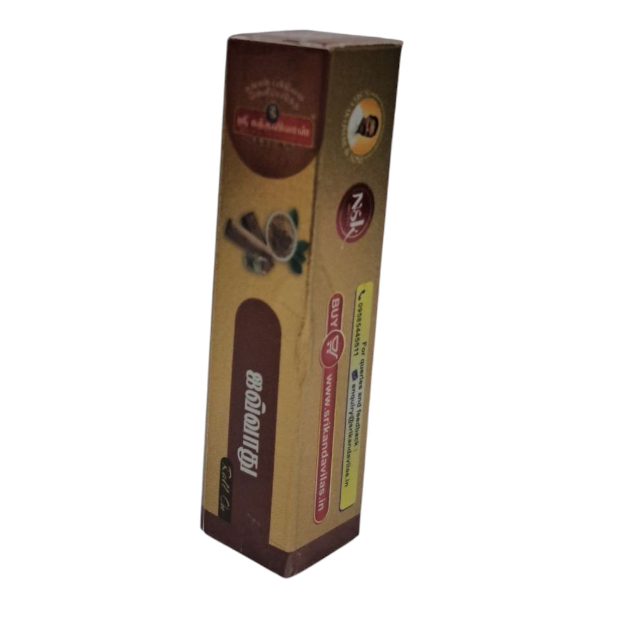 Sri Kandha Vilas Javvadhu Attar Roll-On 6ml – Pure, Long-Lasting Natural Fragrance