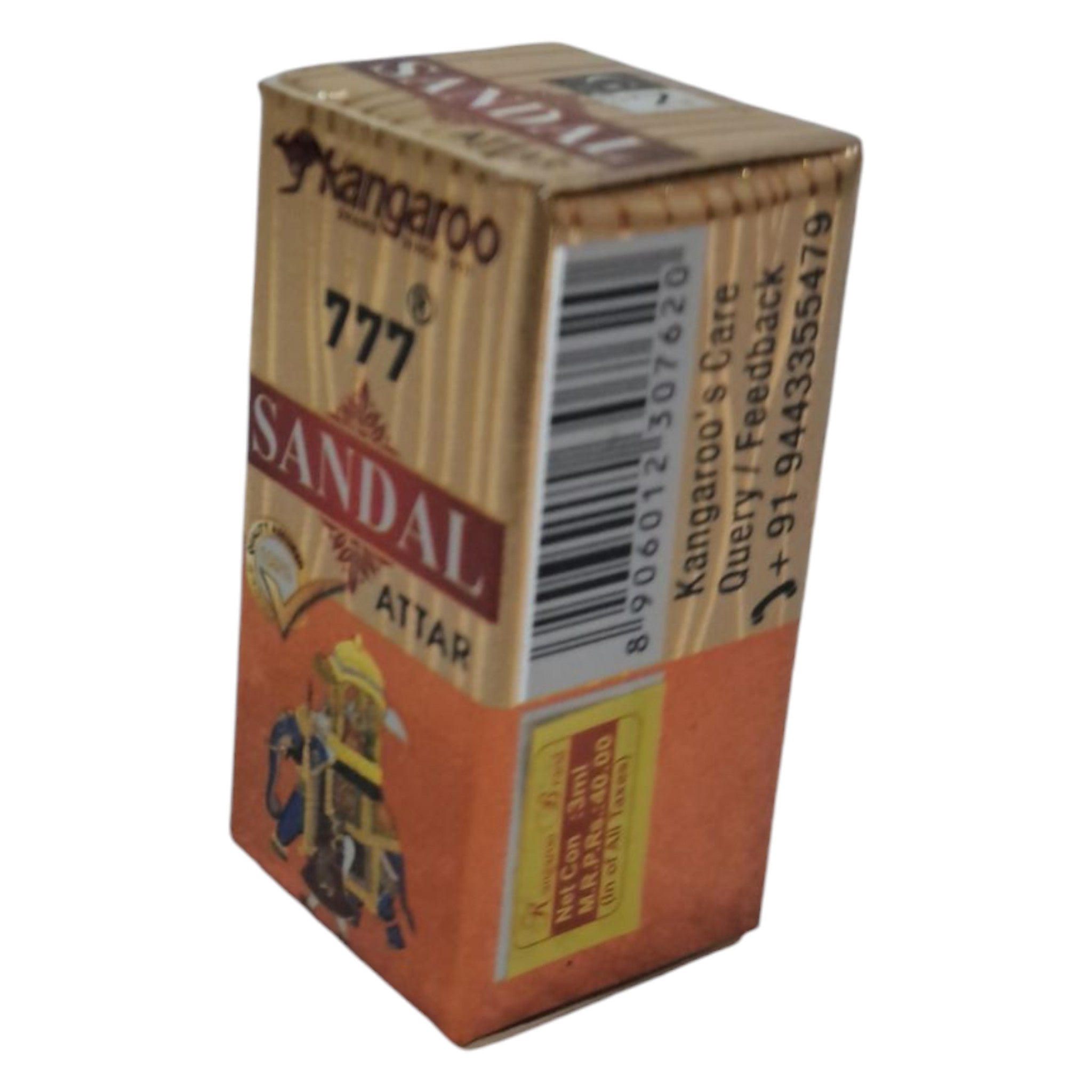 TPRG Kangaroo 777 Sandal Attar Alcohol Free Perfume Oil Roll on Perfume 3 ml