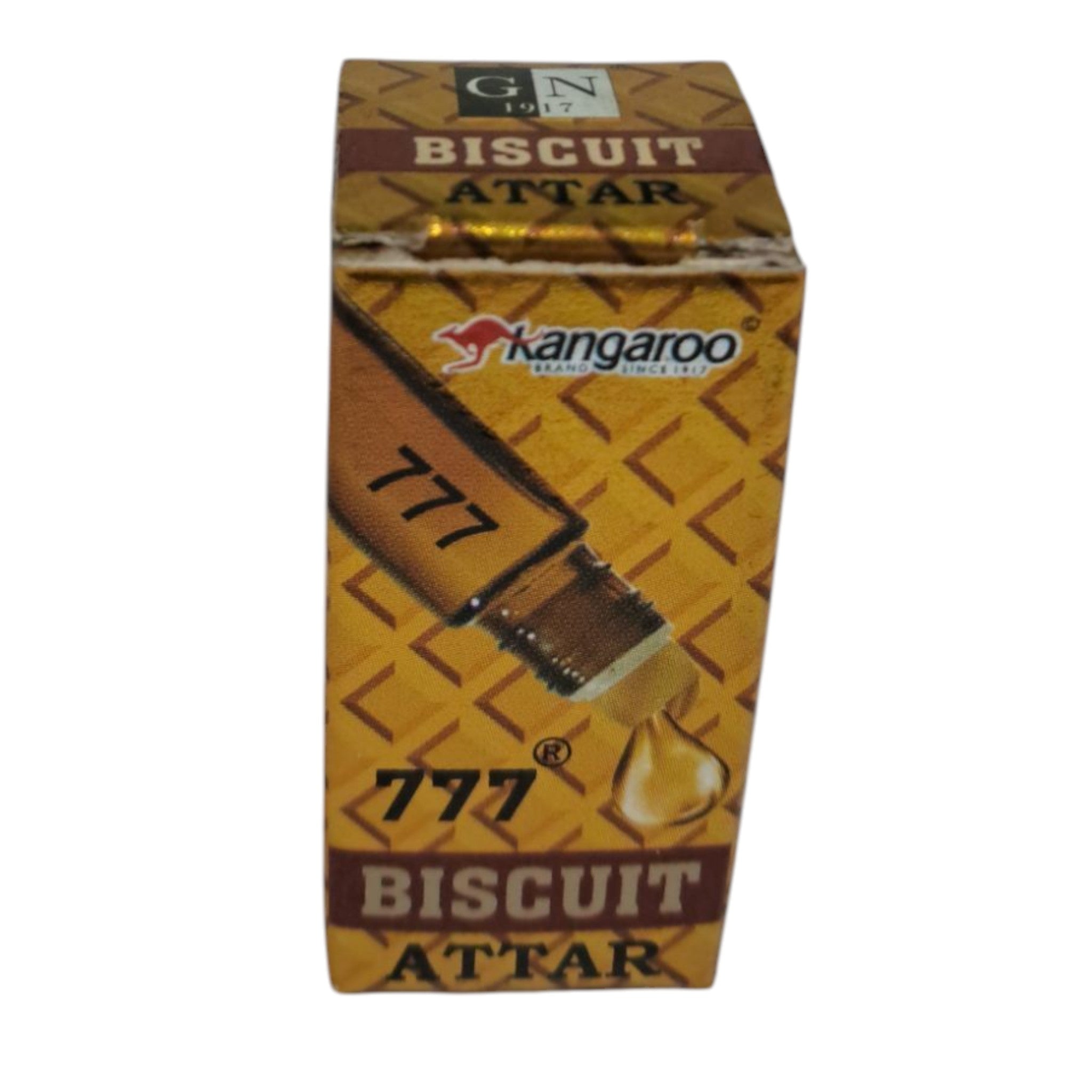 Kangaroo 777 Biscuit Attar Alcohol Free Perfume Oil 3 ml Fragrance Roll-On Perfume for Men & Women