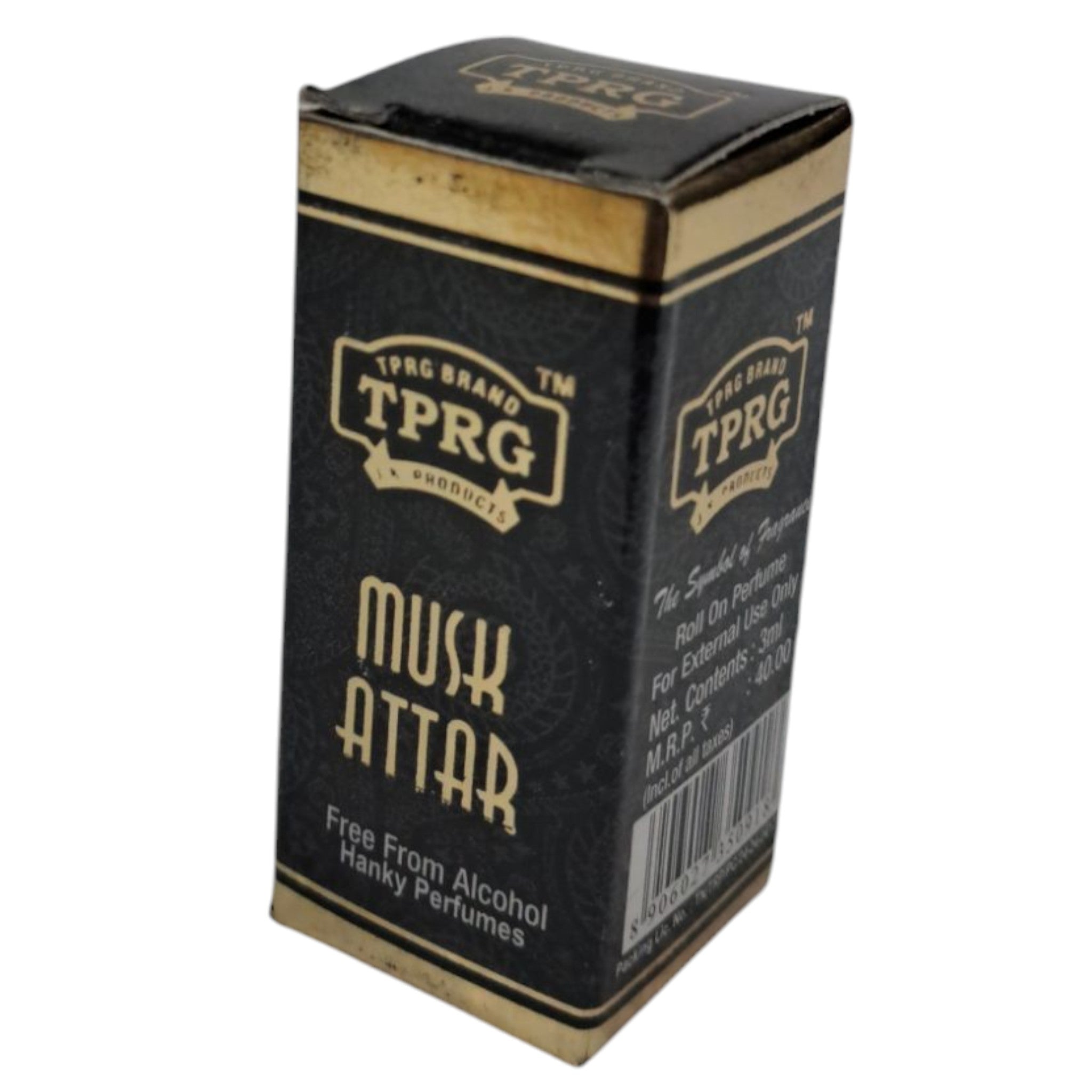 TPRG Musk Attar Alcohol Free Roll On Perfume 3 ml Fragrance for Men & Women