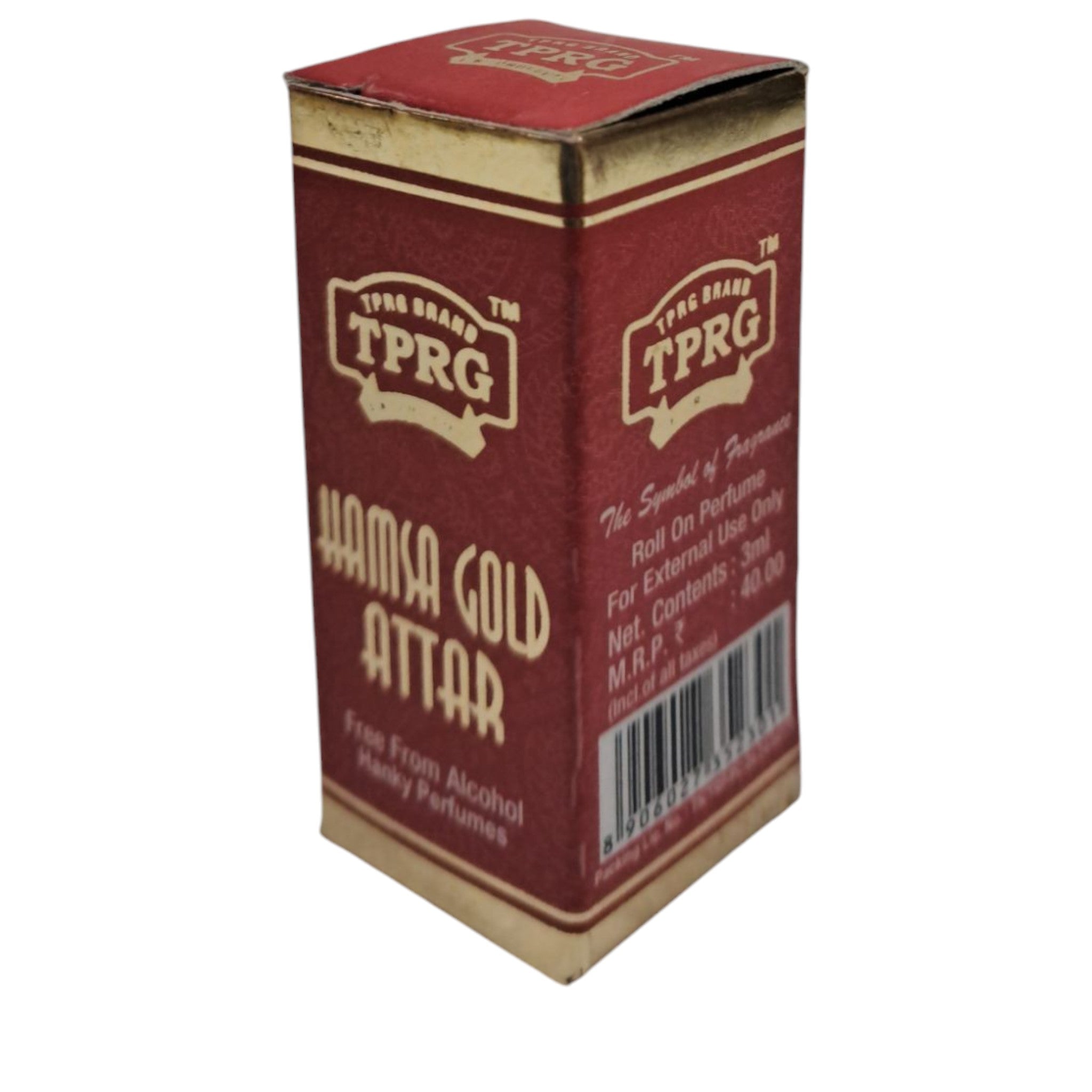 TPRG Hamsa Gold Attar 3 ml – Premium Alcohol-Free Perfume Oil for Daily & Festive Use