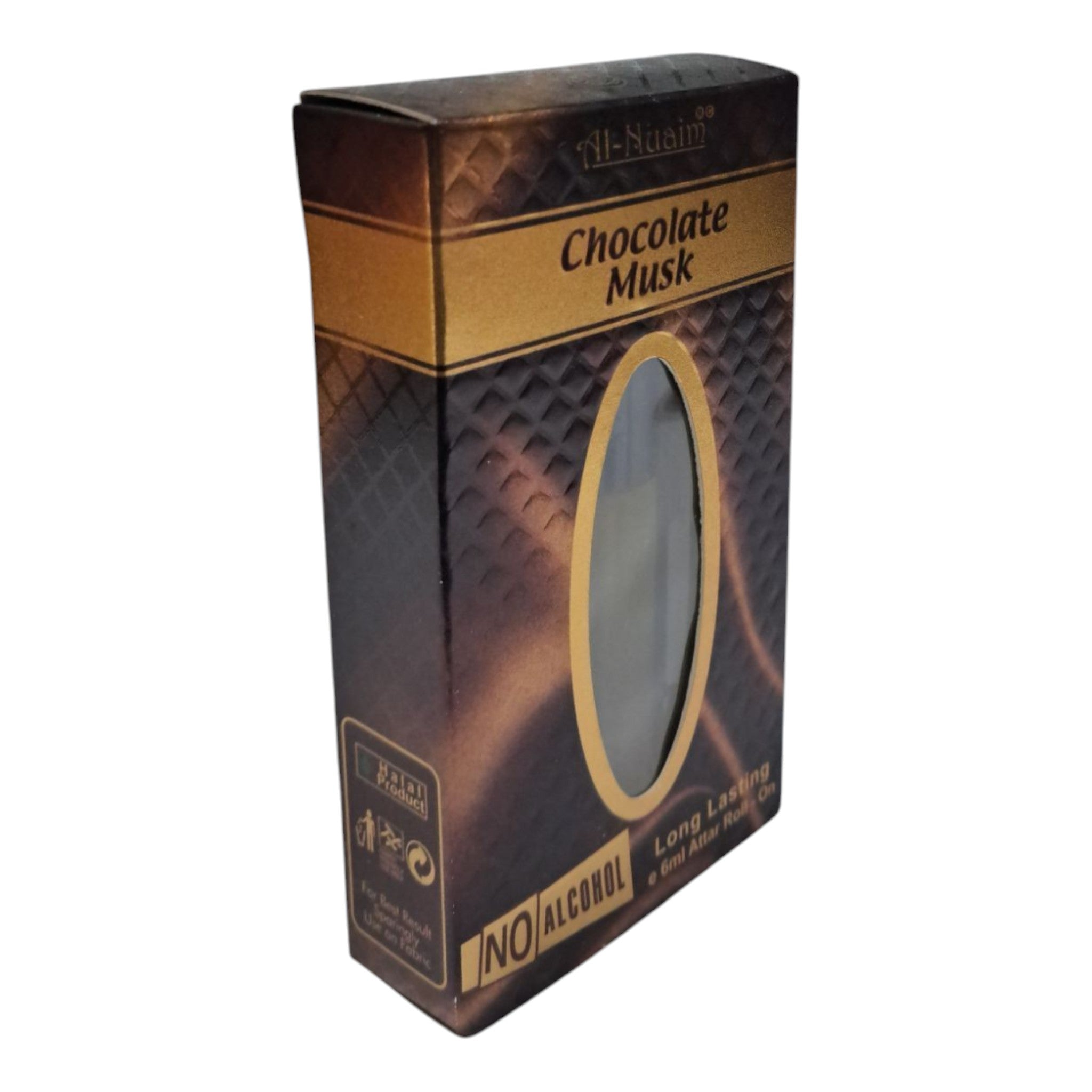 Al-Nuaim Chocolate Musk Attar 6ml – Alcohol-Free Sweet & Musky Perfume Oil for Men & Women