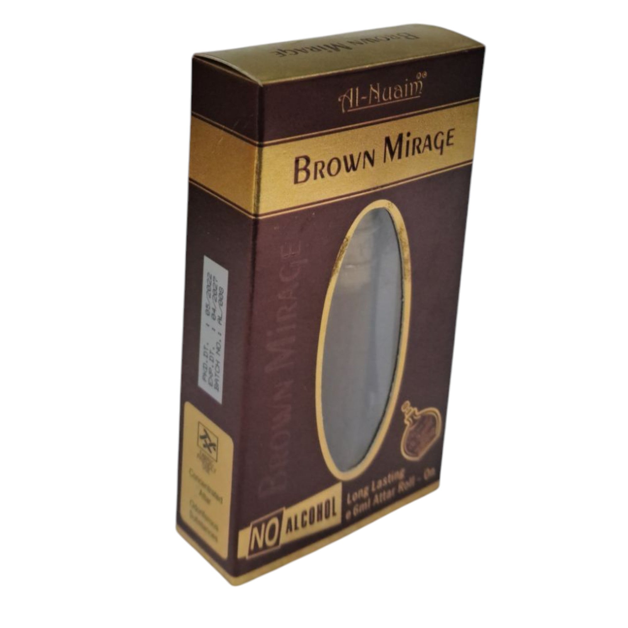 Al-Nuaim Brown Mirage Attar 6ml – Long-Lasting Alcohol-Free Perfume Oil for Men