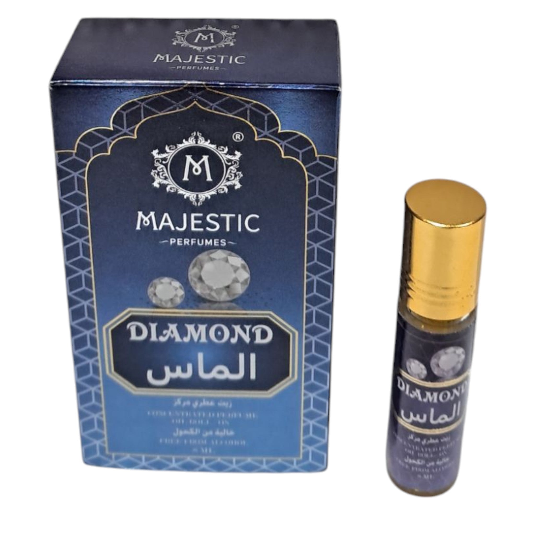 Majestic Perfume Diamond Attar – Long-Lasting Alcohol-Free Fragrance Arabian Scent Oil