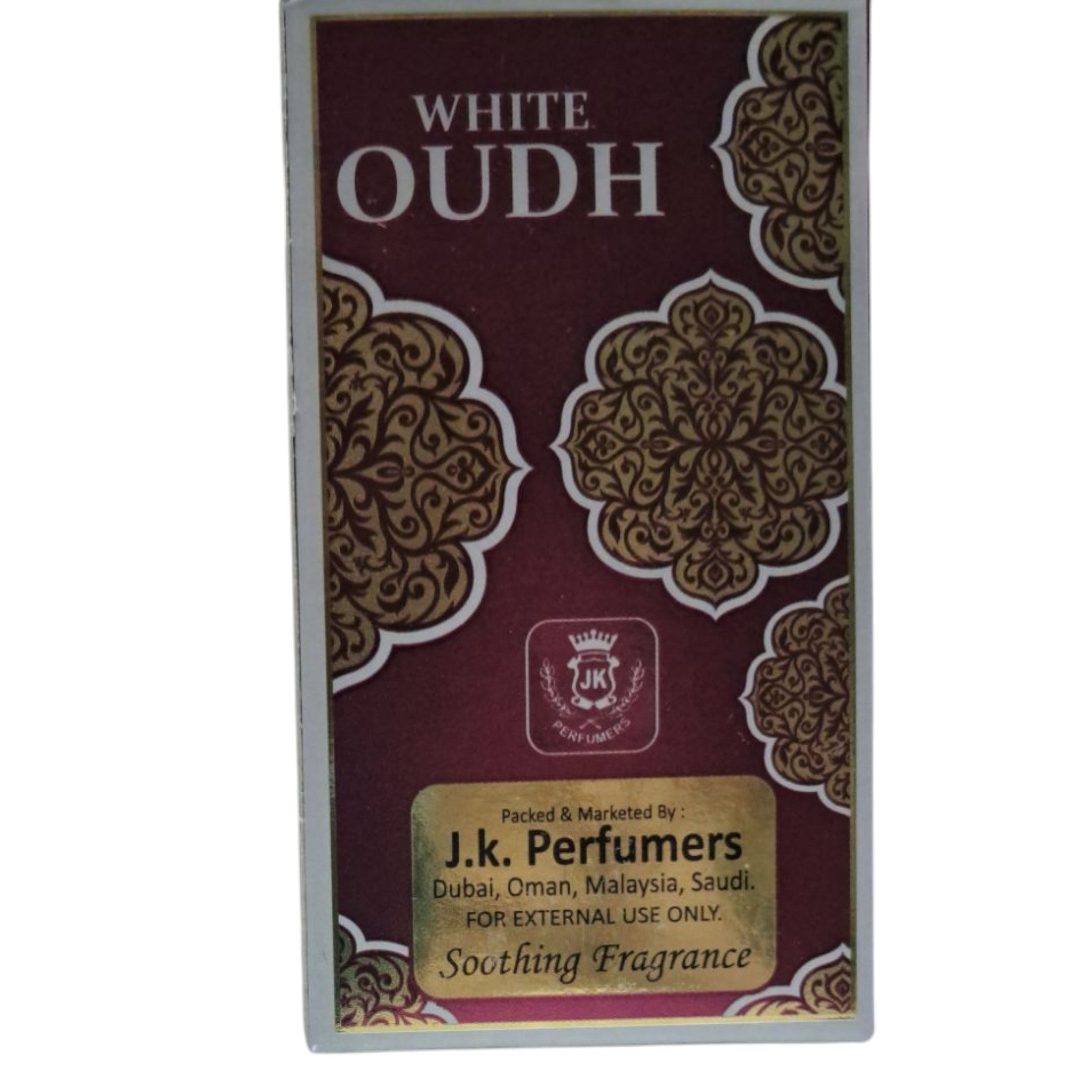 JK Perfumers White Oudh Attar 6ml – Premium Alcohol-Free Woody Perfume Oil for Men & Women