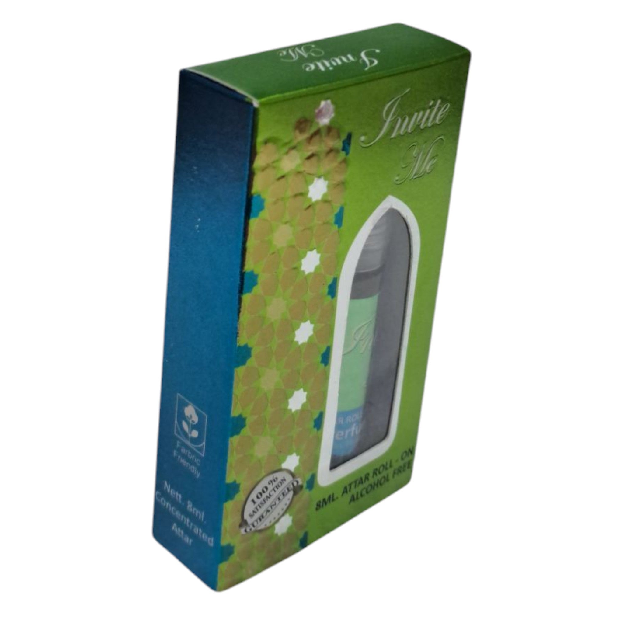 JK Perfumers Invite Me Attar Roll-On – Long-Lasting Alcohol-Free Perfume Oil Unisex Fragrance 8ml