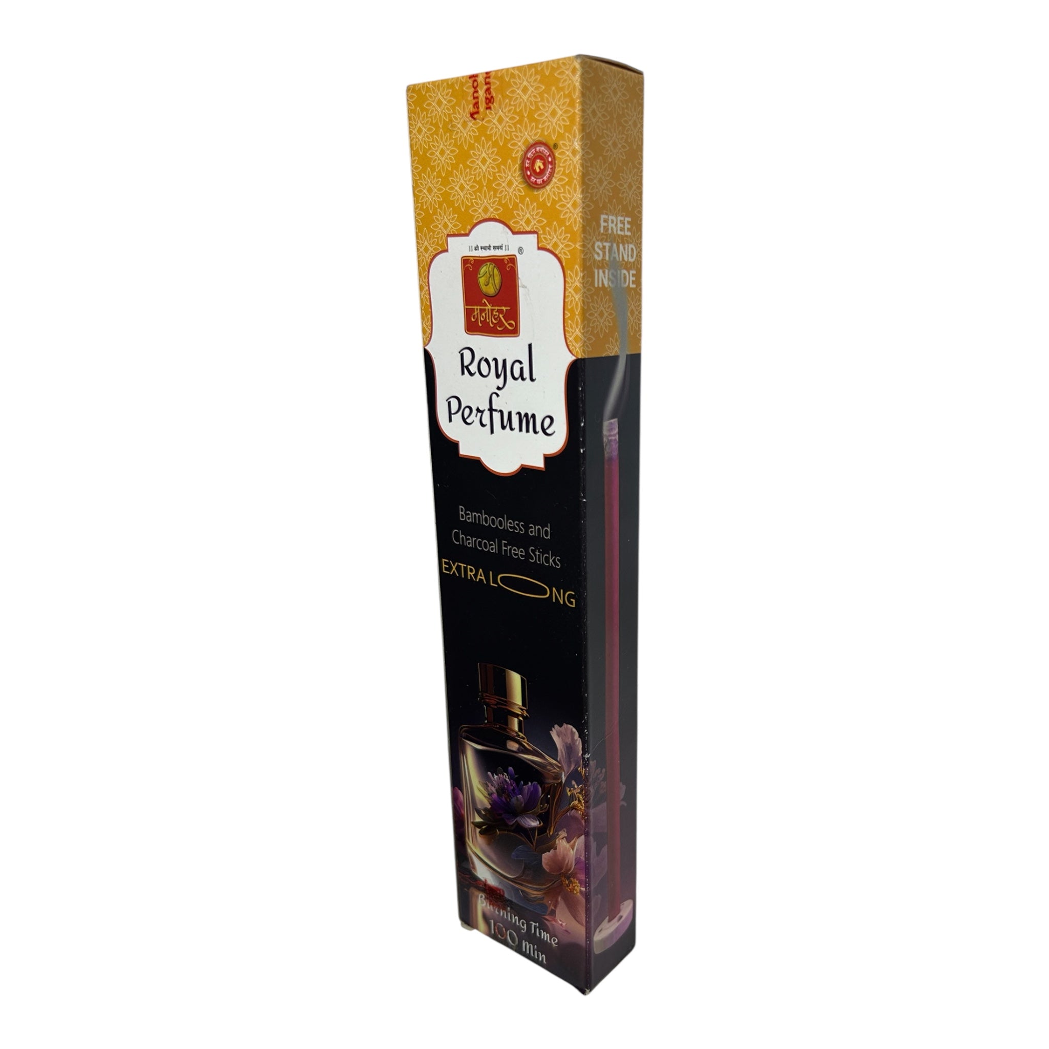 Manohar Royal Perfume Bamboo Less and Charcoal Free Sticks - Long-Lasting & Eco-Friendly Fragrance Sticks for Pooja & Yoga