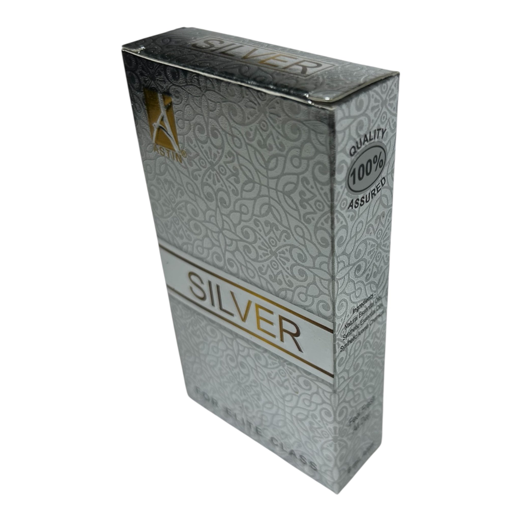 Astin Silver Attar Roll On 6 ml - Fresh & Elegant Alcohol-Free Perfume Oil