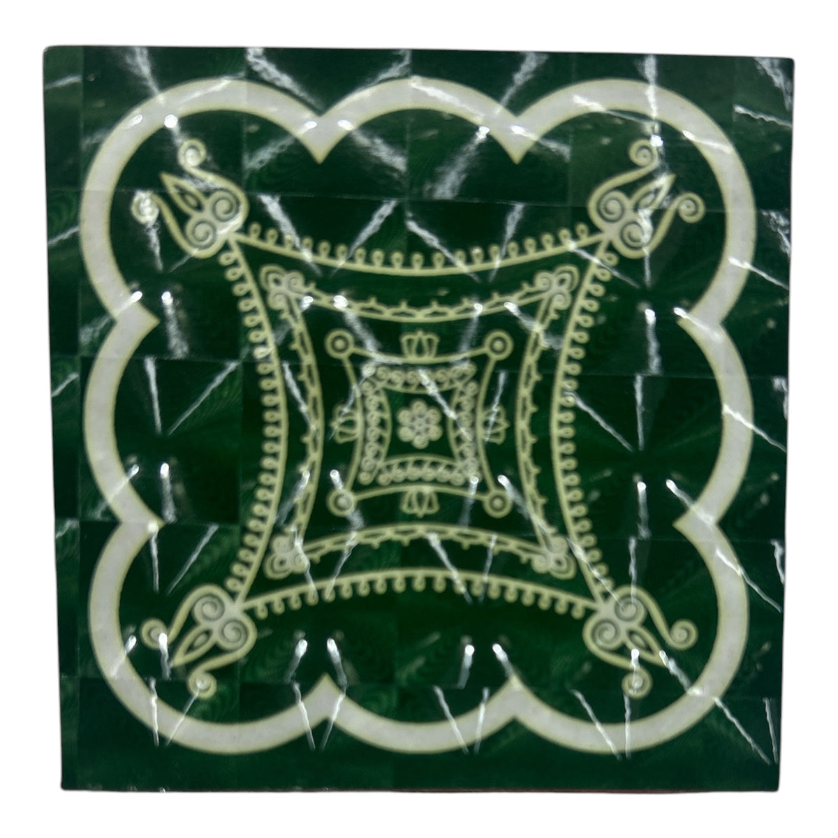 Iyengar Padi Kolam Sparkling 3D Design MDF Manai Stand
