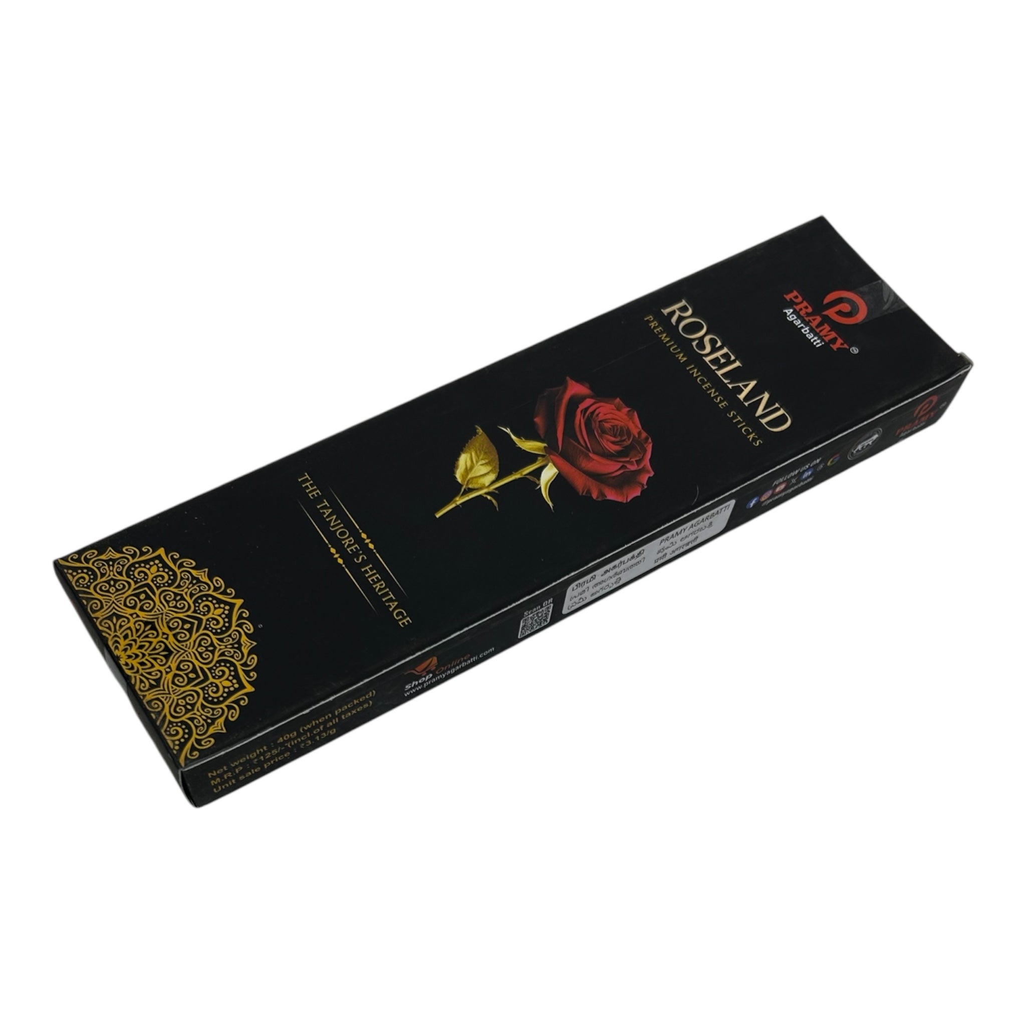 Pramy Roseland Premium Incense Sticks - Luxurious Floral Incense