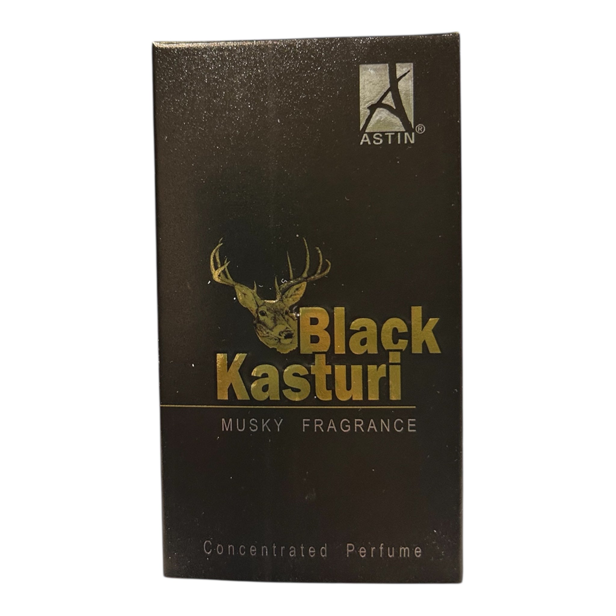Astin Black Kasturi Attar Roll-On – Long-Lasting Musk Alcohol-Free, 100% Natural Fragrance Oil 6 ml