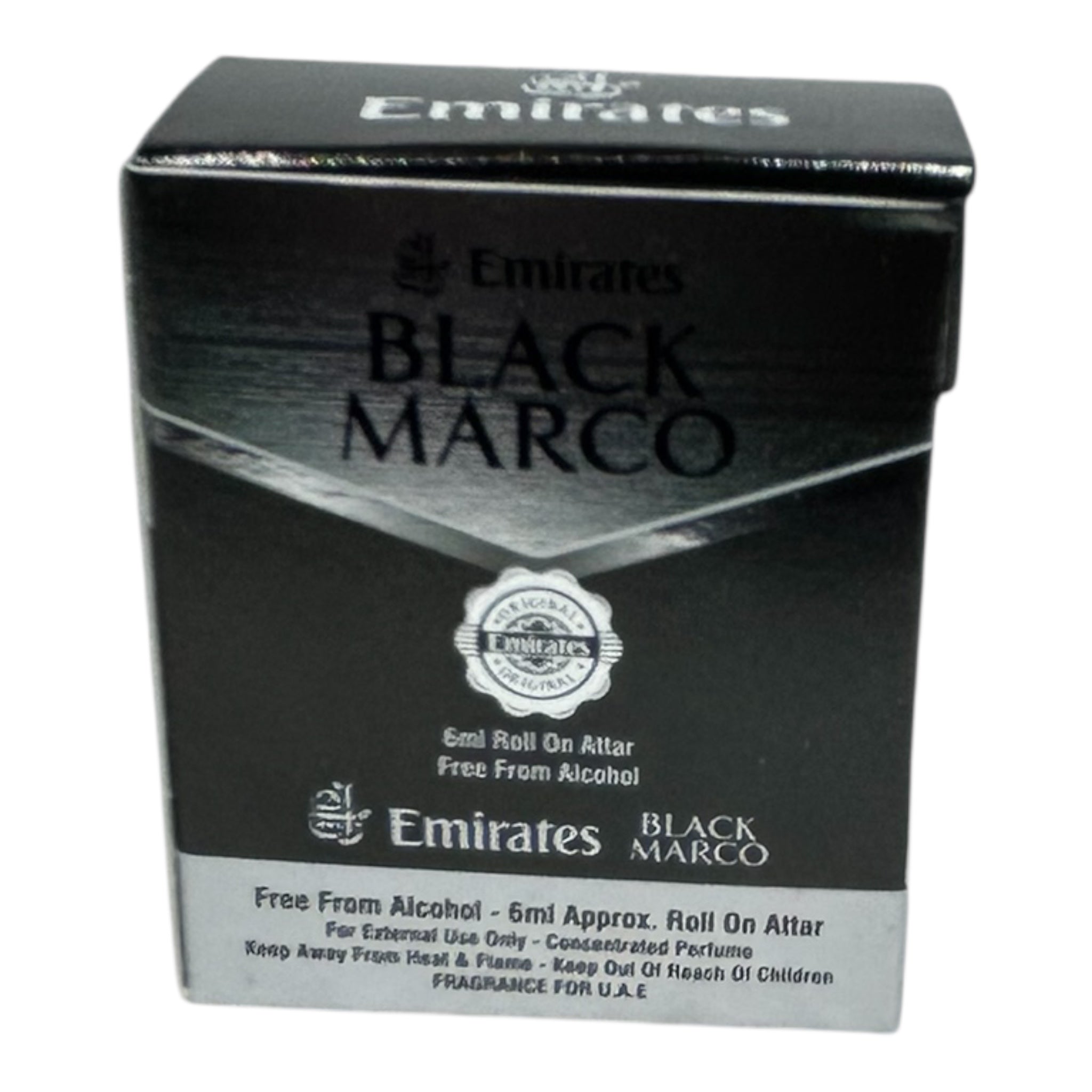Emirates Black Marco Roll On Attar – Premium Long-Lasting Perfume Oil 6 ml