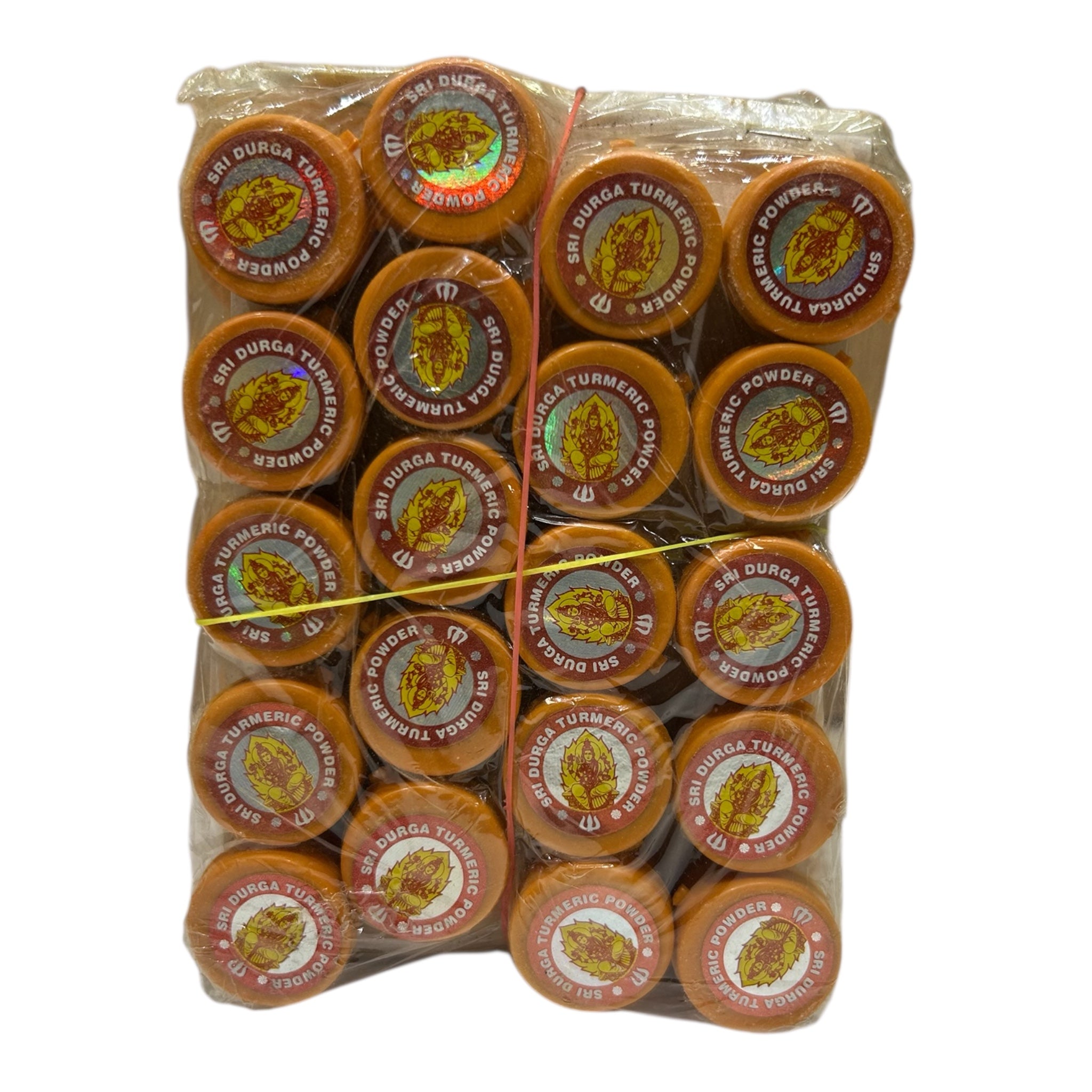 Durga Turmeric Powder Tins Pack of 20 for Pooja and spiritual Gift