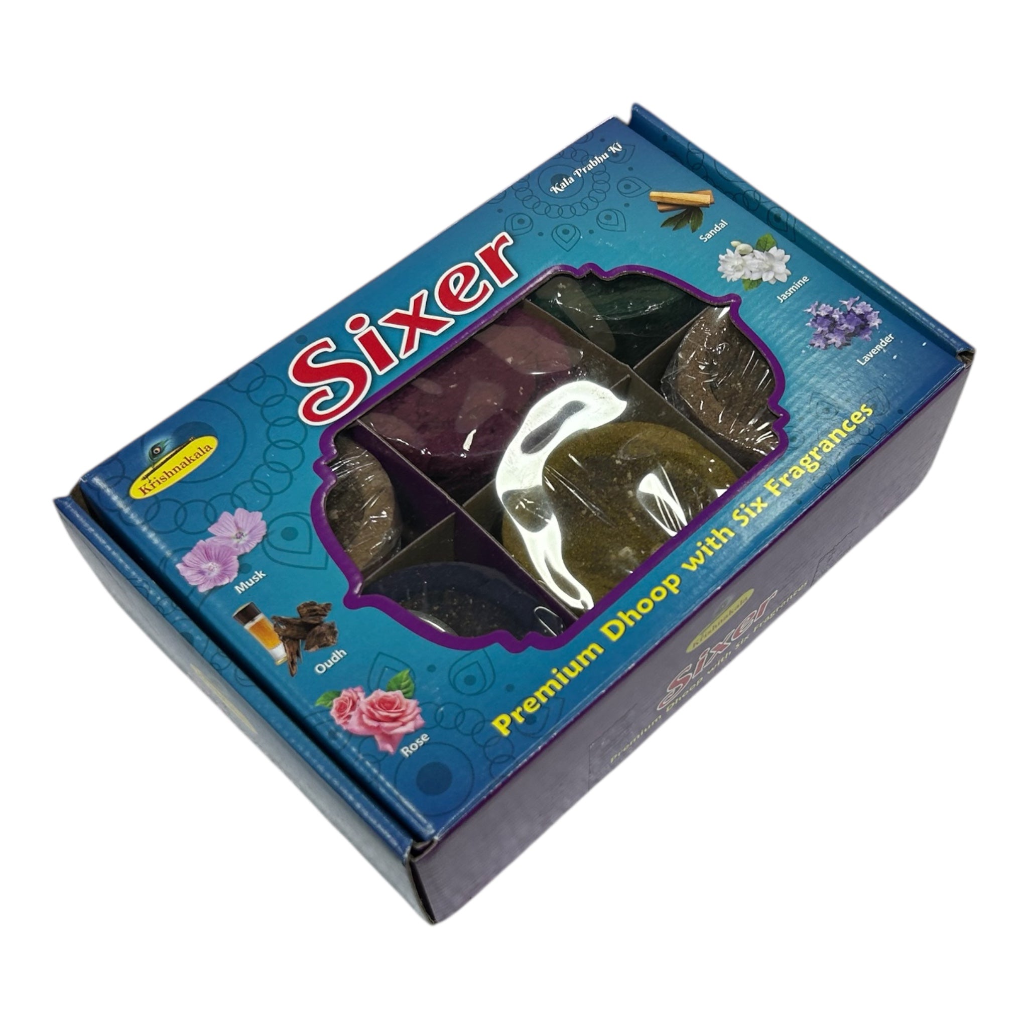 Krishakala Sixer Premium Jumbo Dhoop Cup with Six Fragrances