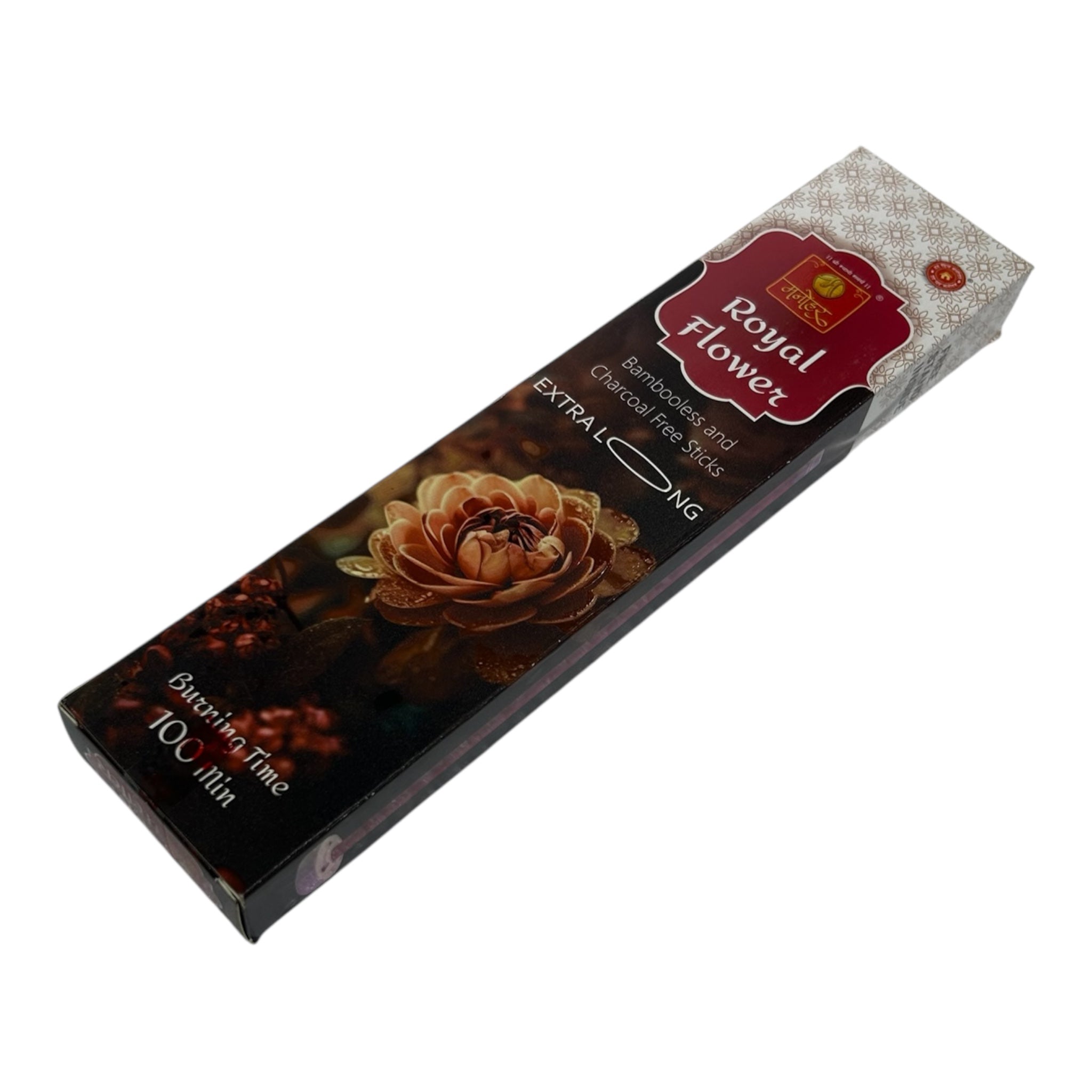 Manohar Royal Flower Bambooless and Charcoal Free Sticks - Long-Lasting & Eco-Friendly Floral Fragrance for Pooja & Meditation