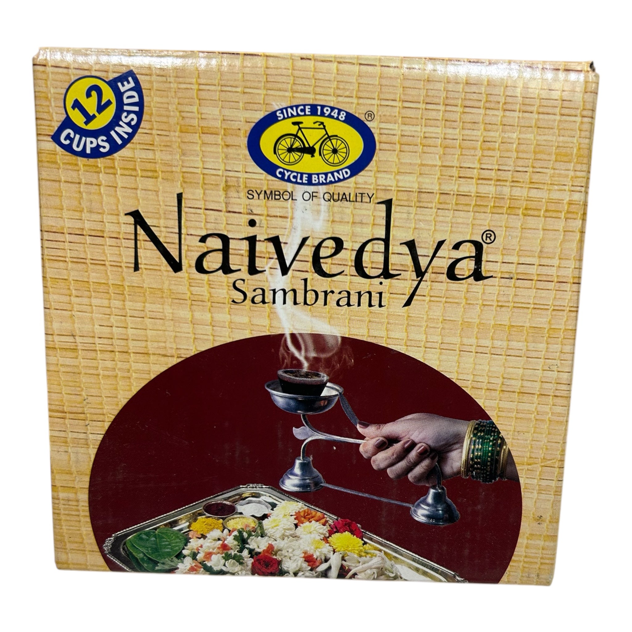 Cycle Brand Naivedya Sambrani – Small, Medium & Jumbo Cups - Traditional Pooja Dhoop for Purity & Fragrance