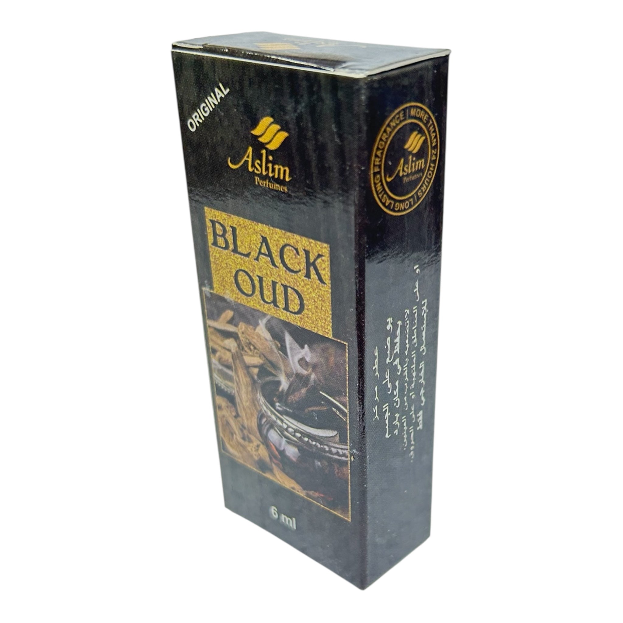 Aslim Black Oud Roll-On Perfume 6ml – Intense, Long-Lasting Oriental Fragrance for Men