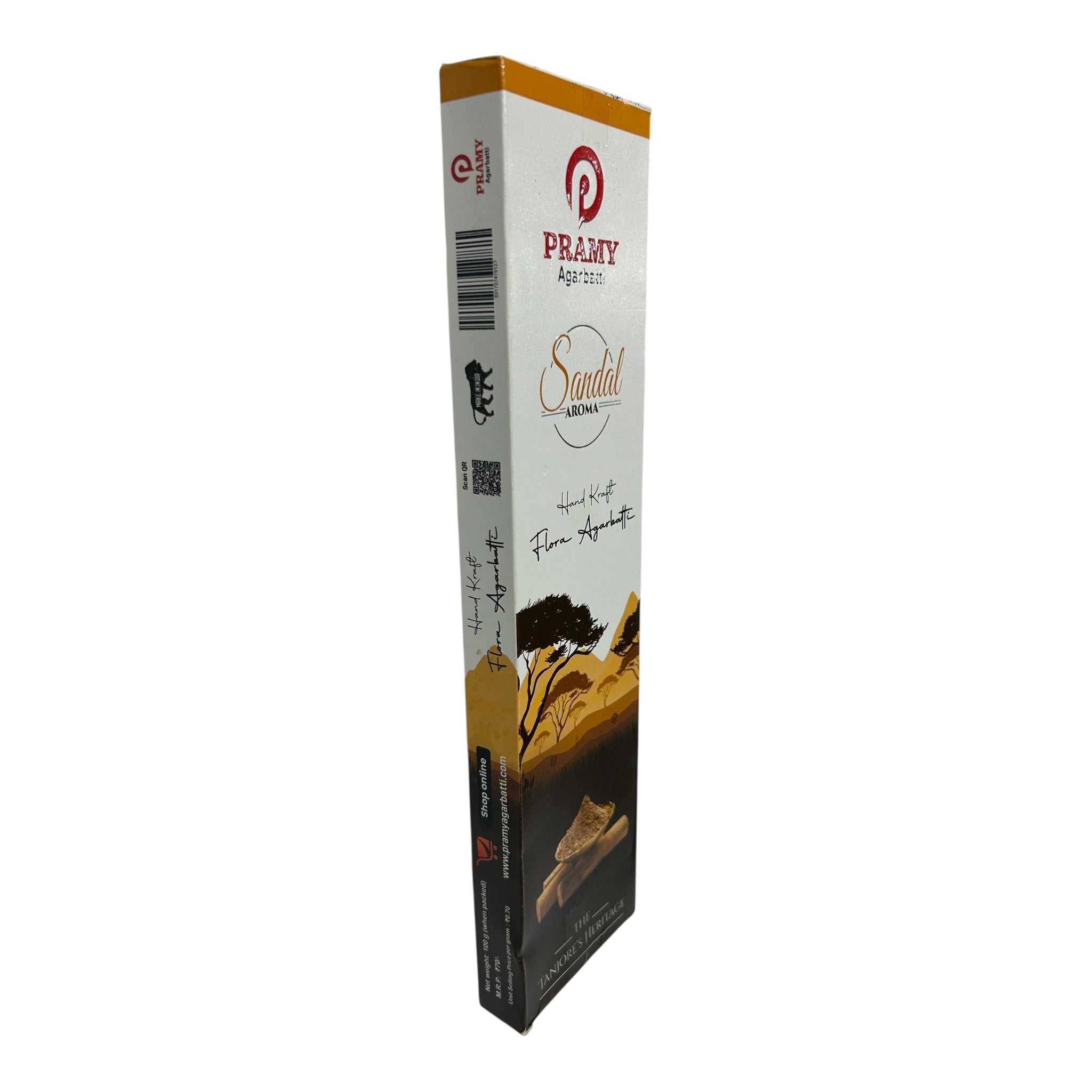 Pramy  Sandal Aroma Handkraft  Flora Agarnatti - Premium Sandalwood Incense Sticks
