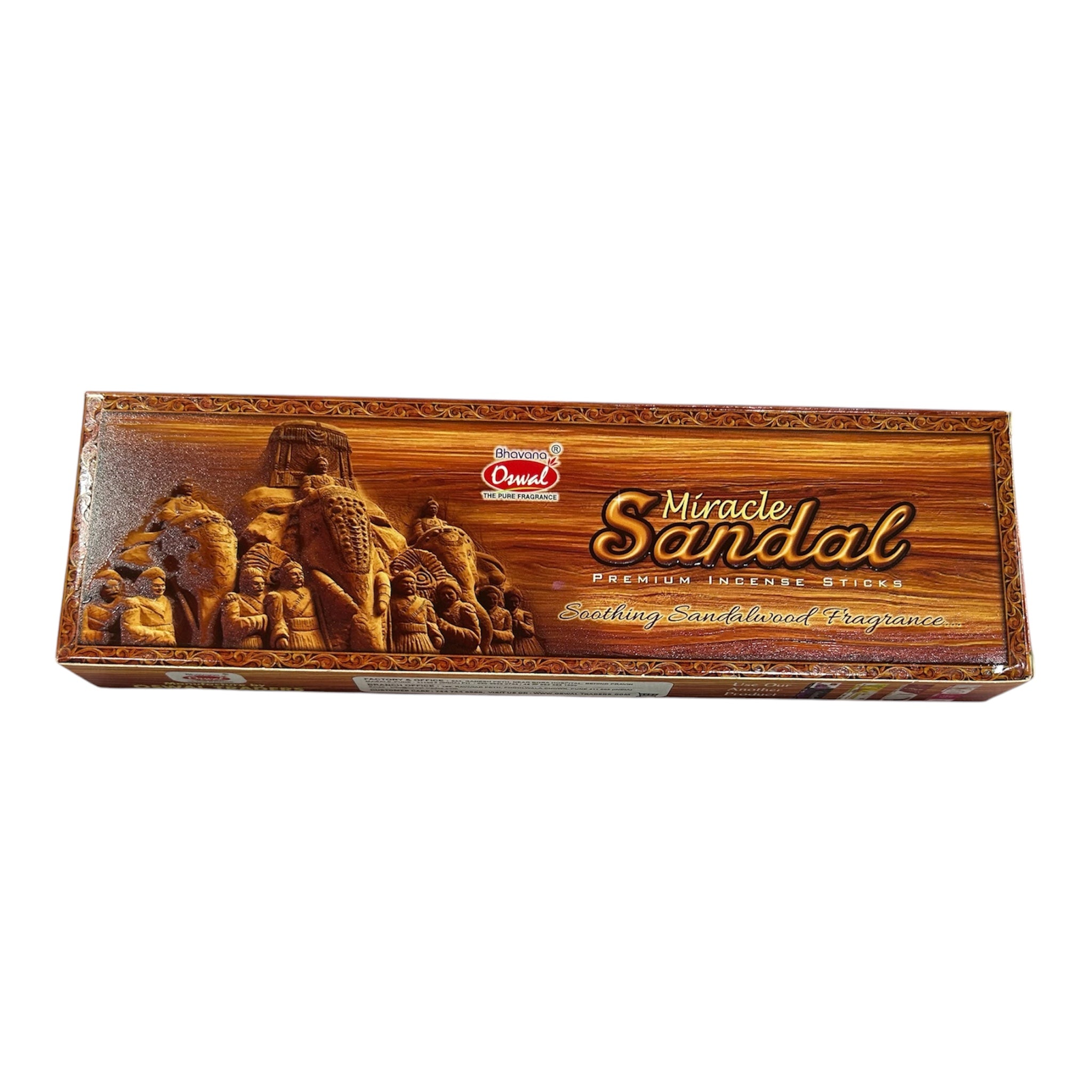 Oswal Miracle Sandal Premium Incense Sticks - Traditional Sandal Fragrance for Pooja