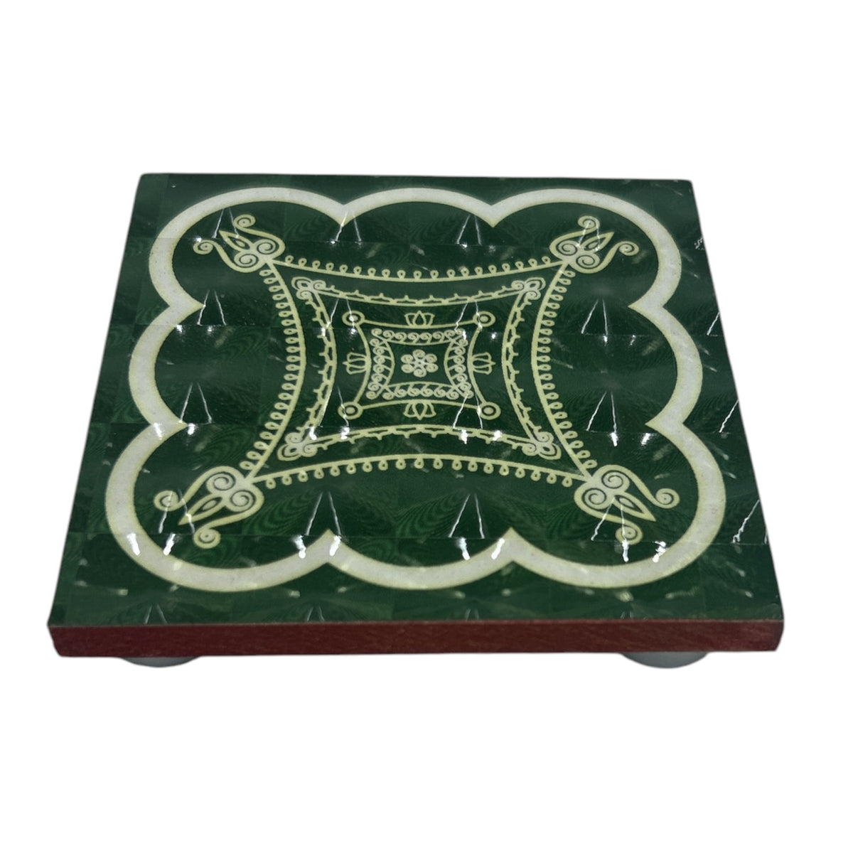 Iyengar Padi Kolam Sparkling 3D Design MDF Manai Stand