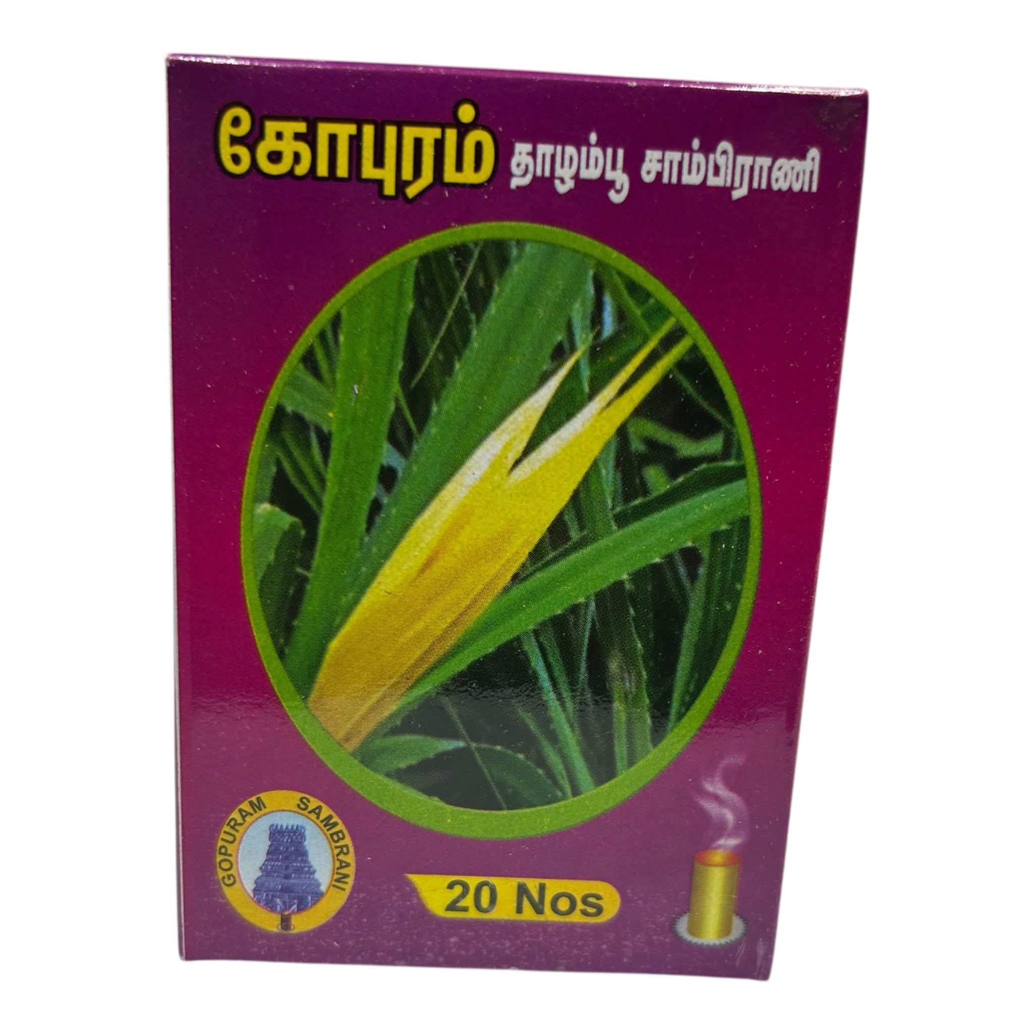 Gopuram Thalampoo Sambrani – Traditional Temple-Grade Aroma for Pooja தாழம்பூ சாம்பிராணி