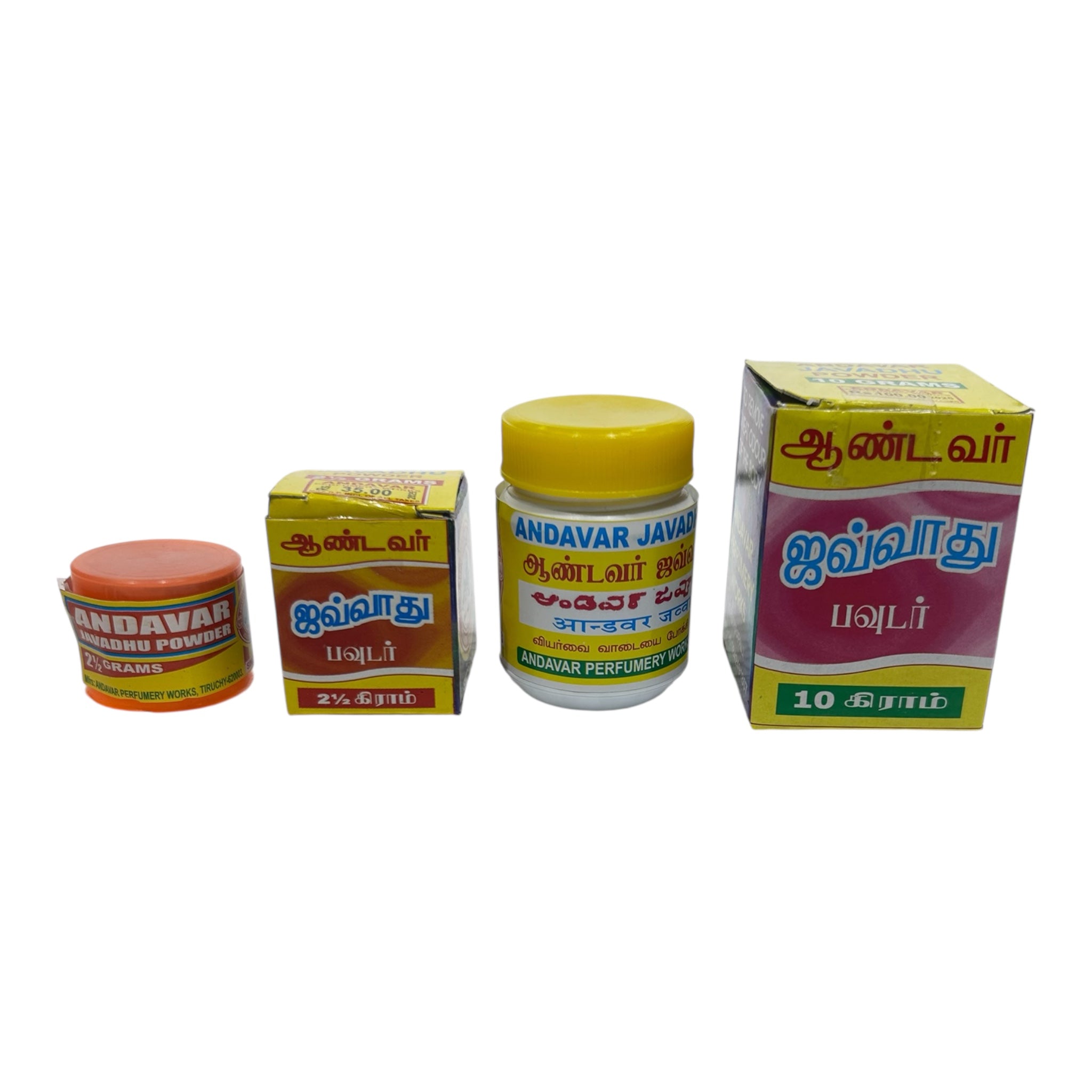 Andavar Javadhu Powder 2.5 & 10 gms - Herbal Deodorant for Long-Lasting Freshness ஜவ்வாது தூள்