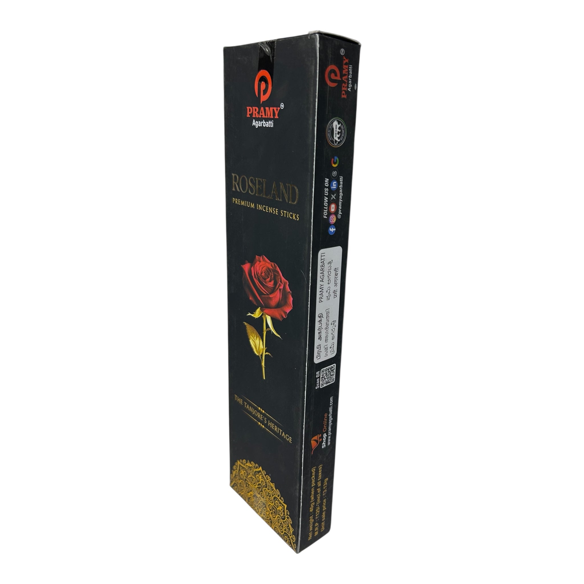 Pramy Roseland Premium Incense Sticks - Luxurious Floral Incense