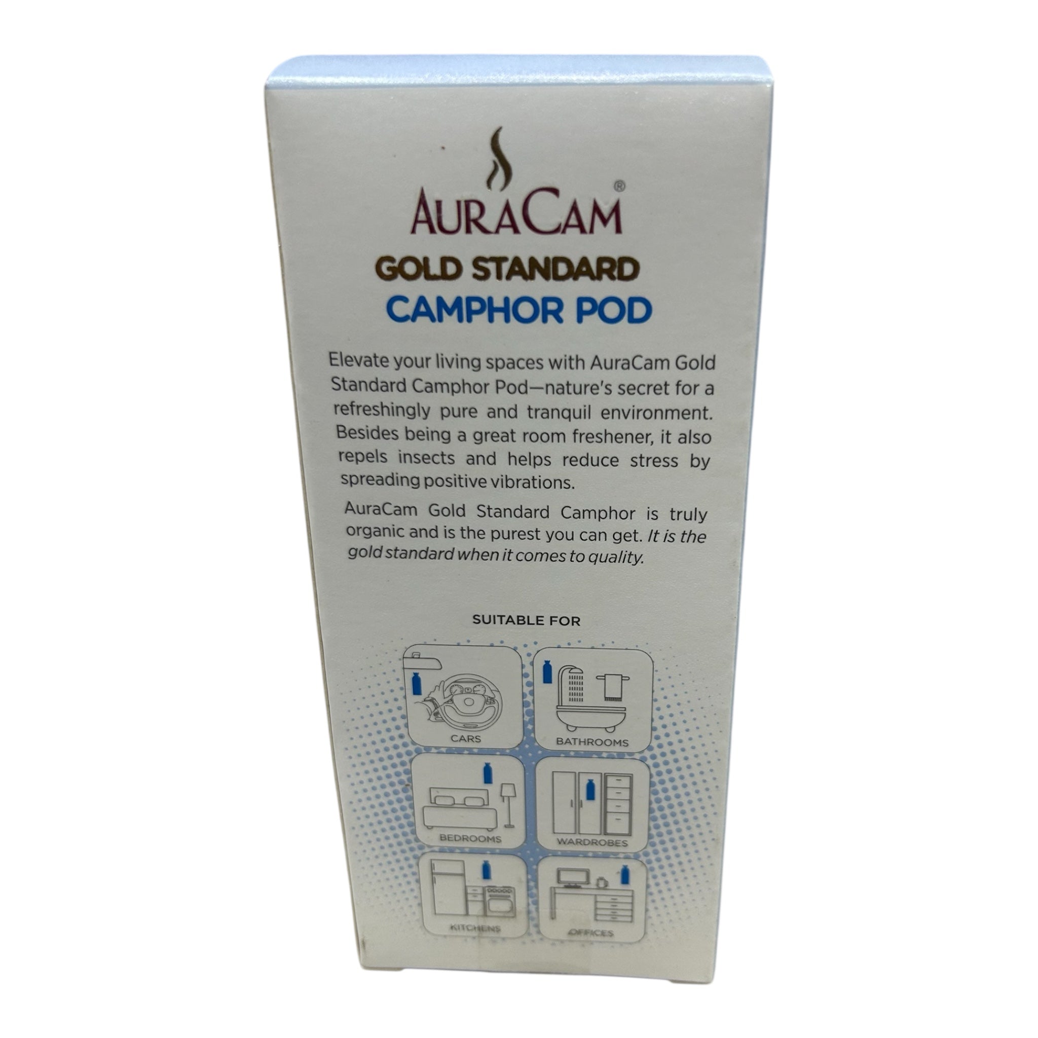 AuraCam Camphor Pod Original Flavour-Aromatic Natural Air Purifier & Mood Enhancer