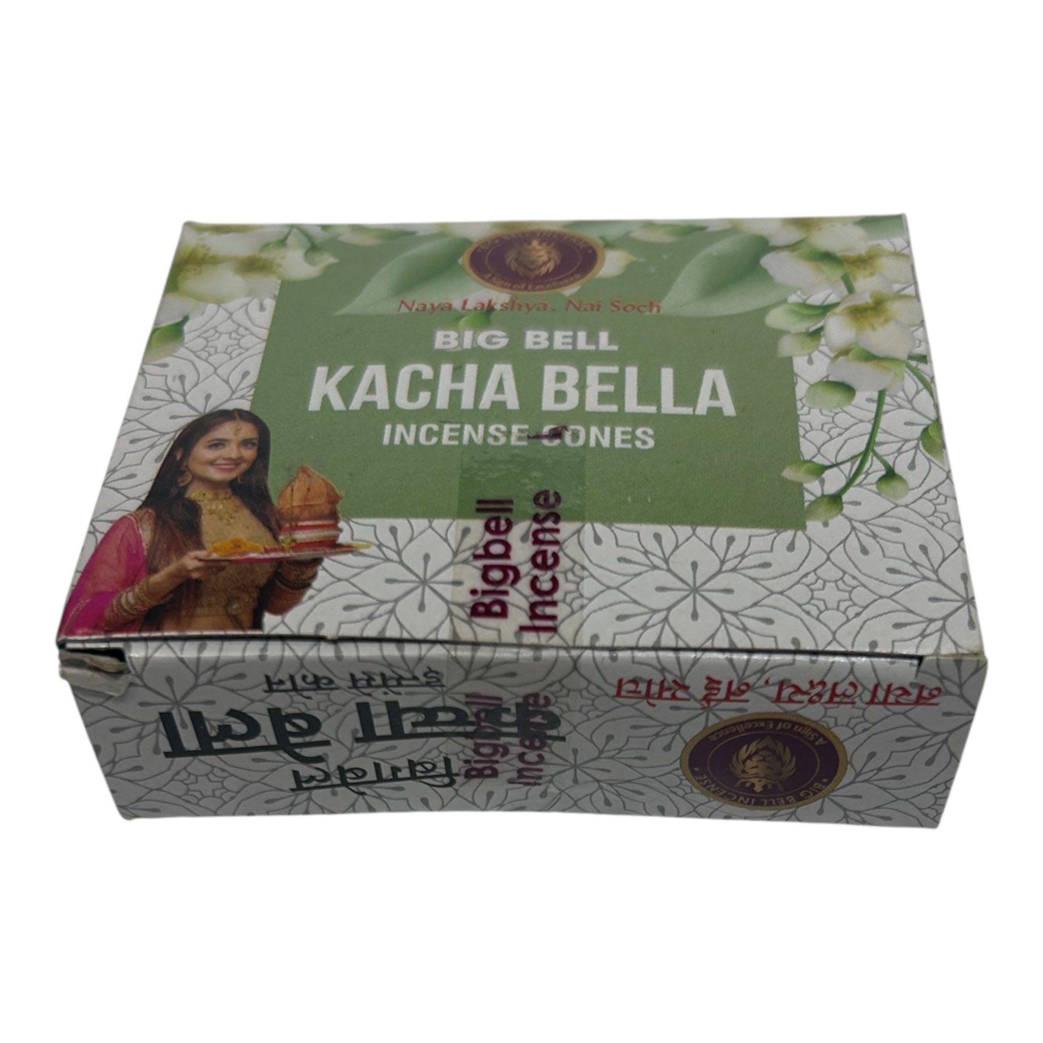 Big Bell Kacha Bella Incense Cones – Pack of 5 for sweet scent grounding Aroma