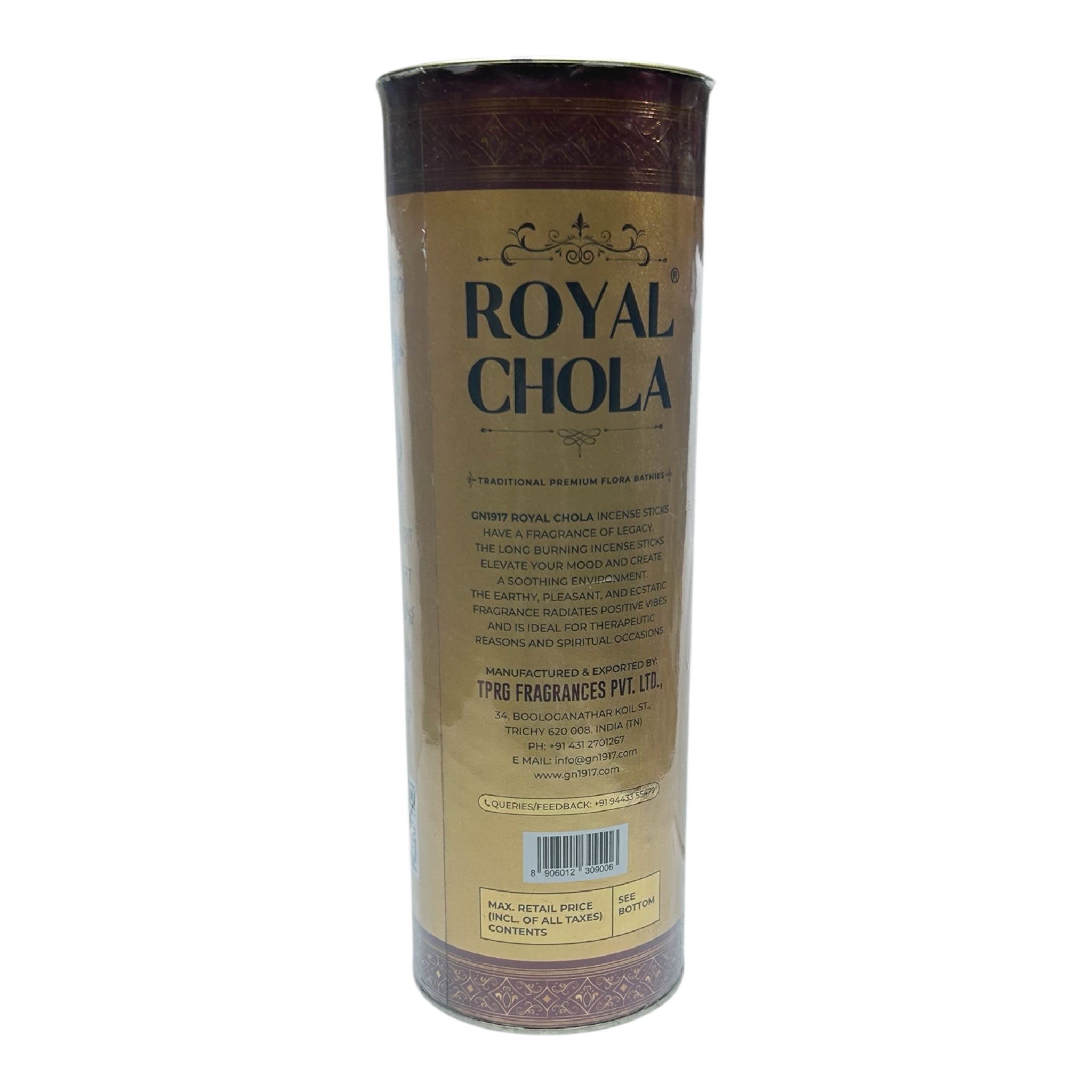 GN Chola Traditional Premium Flora Bathies - calming Aroma in Jar சோழா அகர்பத்தி ஜாடி